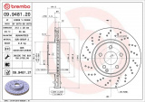 Brzdový kotouč BREMBO 09.9481.20 - MERCEDES-BENZ Brzdový kotouč BREMBO 09.9481.20 - MERCEDES-BENZ