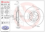 Brzdový kotouč BREMBO 09.C177.11 - MAZDA