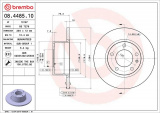 Brzdový kotouč BREMBO 08.4485.10 - BMW