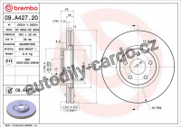 Brzdový kotouč BREMBO 09.A427.21