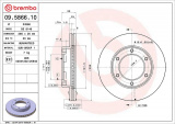 Brzdový kotouč BREMBO 09.5866.10 - TOYOTA