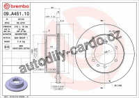 Brzdový kotouč BREMBO 09.A451.10 - NISSAN