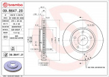 Brzdový kotouč BREMBO 09.B647.20 - DODGE