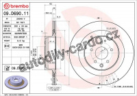 Brzdový kotouč BREMBO 09.D690.11