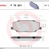 Sada brzdových destiček BREMBO P79001 - SUZUKI