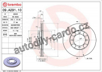 Brzdový kotouč BREMBO 09.A291.10