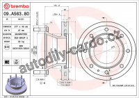 Brzdový kotouč BREMBO 09.A563.80