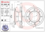 Brzdový kotouč BREMBO 09.A563.80