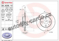 Brzdový kotouč BREMBO 09.A236.11