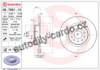 Brzdový kotouč BREMBO 08.7861.11