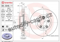 Brzdový kotouč BREMBO 09.C549.11