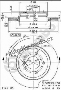 Brzdový kotouč BREMBO 09.7720.11