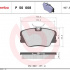 Sada brzdových destiček BREMBO P50008 - MERCEDES-BENZ