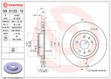 Brzdový kotouč BREMBO 09.5123.10 - MASERATI Brzdový kotouč BREMBO 09.5123.10 - MASERATI