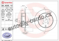 Brzdový kotouč BREMBO 08.A335.11
