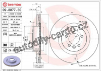 Brzdový kotouč BREMBO 09.8877.31