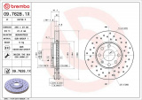Brzdový kotouč BREMBO 09.7628.1X