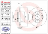 Brzdový kotouč BREMBO 08.5359.14 - BMW
