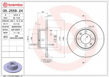 Brzdový kotouč BREMBO 08.2559.24 - LADA