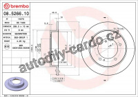Brzdový kotouč BREMBO 08.5266.10 - SUZUKI