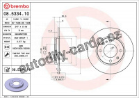 Brzdový kotouč BREMBO 08.5334.11