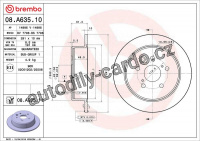 Brzdový kotouč BREMBO 08.A635.11