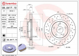 Brzdový kotouč BREMBO 09.A417.1X