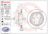 Brzdový kotouč BREMBO 09.6841.11 - BMW
