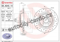 Brzdový kotouč BREMBO 08.A540.1X
