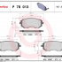 Sada brzdových destiček BREMBO P78013 - SUBARU