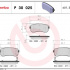 Sada brzdových destiček BREMBO P30025