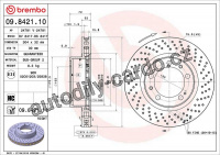 Brzdový kotouč BREMBO 09.8421.11