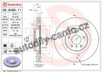 Brzdový kotouč BREMBO 09.8485.11