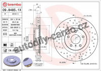 Brzdový kotouč BREMBO 09.8485.1X