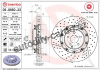 Brzdový kotouč BREMBO 09.8880.23