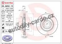 Brzdový kotouč BREMBO 09.A652.11
