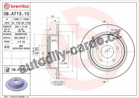 Brzdový kotouč BREMBO 08.A715.10