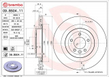 Brzdový kotouč BREMBO 09.B504.11 - LAND ROVER