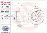 Brzdový kotouč BREMBO 08.9601.14 - PEUGEOT