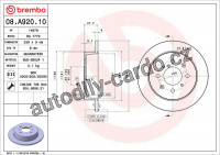 Brzdový kotouč BREMBO 08.A920.10