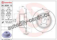 Brzdový kotouč BREMBO 08.9556.10 - BMW