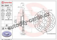 Brzdový kotouč BREMBO 09.C645.11 - ABARTH Brzdový kotouč BREMBO 09.C645.11 - ABARTH
