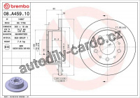 Brzdový kotouč BREMBO 08.A459.10