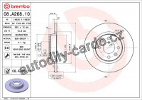 Brzdový kotouč BREMBO 08.A268.11