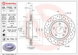Brzdový kotouč BREMBO 09.7702.1X