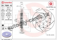 Brzdový kotouč BREMBO 09.7888.43