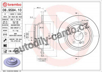 Brzdový kotouč BREMBO 08.9584.11