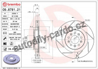 Brzdový kotouč BREMBO 09.8781.21
