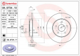 Brzdový kotouč BREMBO 08.9734.10 - FORD, JAGUAR