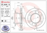 Brzdový kotouč BREMBO 09.8495.10 - NISSAN